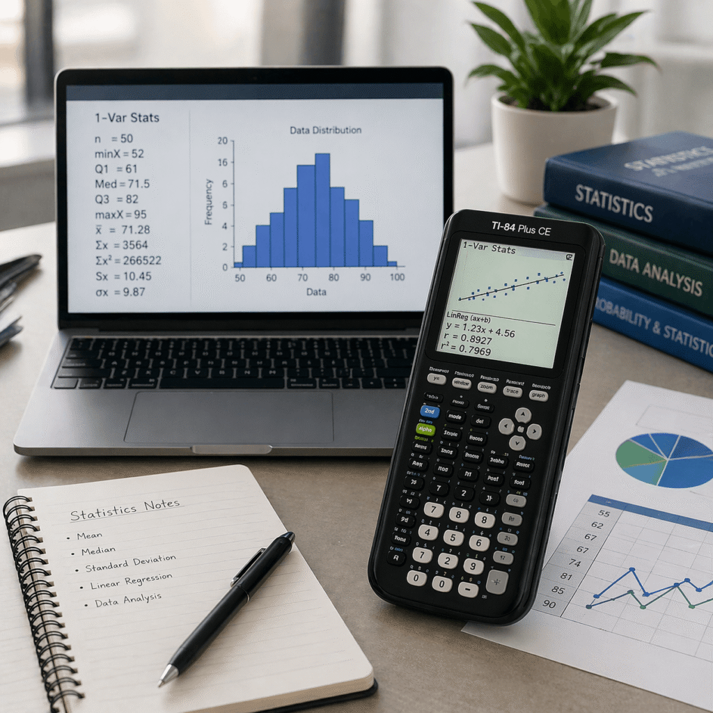 TI-84 Calculator for Statistics & Data Analysis
